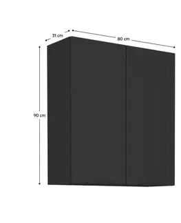 Horní skříňka SIBER 80 G-90 2F Tempo Kondela