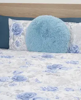 4Home Přehoz na postel Roses in blue, 220 x 240 cm + 2x 40 x 40 cm