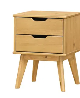 Noční stolek 2 zásuvky BONITO vosk