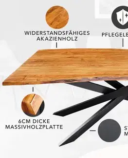 Jídelní stůl ATHAMÁS akácie Dekorhome