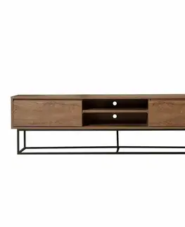 Televizní stolek Rodez Walnut and Black II, L