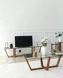 Sada odkládacích stolků Amalfi Walnut, 2 ks