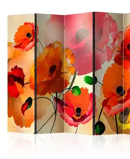 Paraván Velvet Poppies Dekorhome