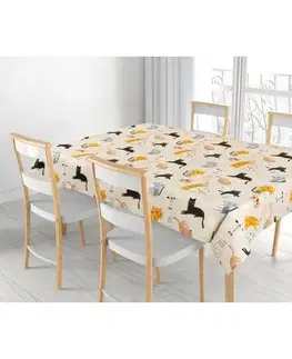 Bellatex Ubrus Adéla Kočička žlutá, 120 x 140 cm, 120 x 140 cm