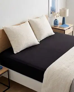 4Home Jersey prostěradlo MAKO černá, 70 x 140 cm