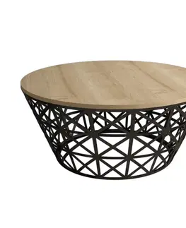 Konferenční stolek Stil Metal Ferforje - Oak