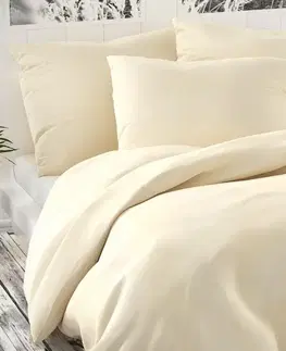 Kvalitex Saténové povlečení Luxury Collection smetanová, 140 x 200 cm, 70 x 90 cm