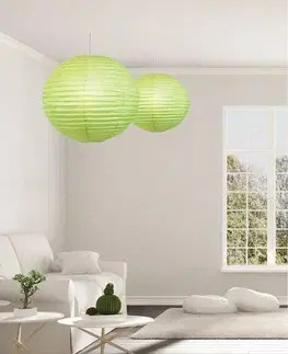 Zelená papírová stínicí koule 50cm Cocoon
