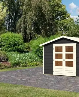 Dřevěný zahradní domek AMBERG 4 Lanitplast
