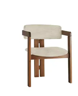 Jídlení židle CO Light Grey and Walnut