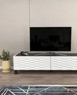 TV stolek Lerze - White, Black