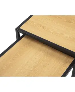 Odkládací stolky LOFTY Duo Oak