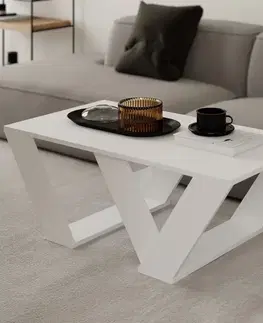 Konferenční stolek Pipra - White
