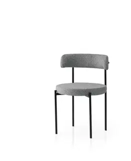 Sada jídelních židlí Gini Dark Grey and Black, 2 ks