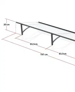 Stříška nad dveře SAMBA Lanitplast