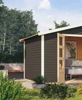 Dřevěný zahradní domek AMBERG 5 Lanitplast