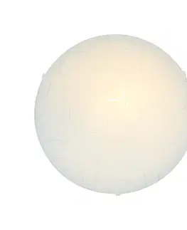 Stropní lampa Malibu z bílého skla