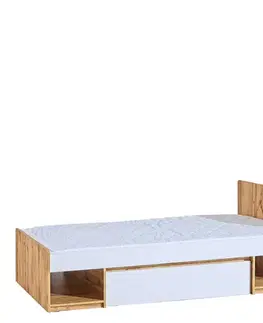 Dolmar Postel ARCHA AR9 | 90 x 195 cm Barva: dub wotan / bílá