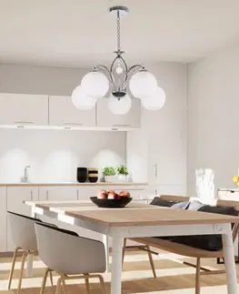 Závěsná lampa Alyson 5x40W e27 bílá