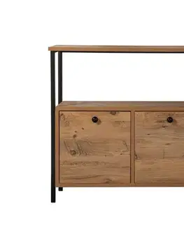 Konzolový stolek Solace - Atlantic Pine, Black