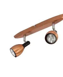 Nástěnná svítidla 2X50W GU10 měděná CROSS