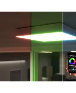 Panlux Přisazené LED svítidlo Verona Square Smart bílá, 28,3 x 28,3 cm, IP54