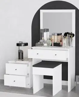 Kosmetický stůl Nice White