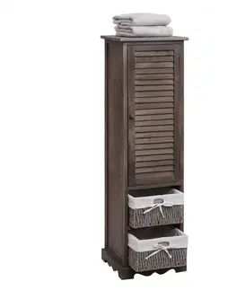 Vysoká koupelnová skříňka H20