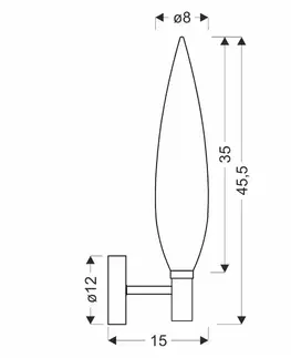 Kinkiet Nordic szklany szary dymiony 1x5W G9 do salonu