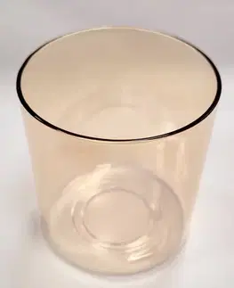 Jantarové skleněné stínidlo E14 pro lampu Canabera