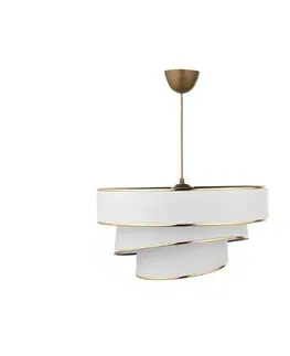 Závěsný lustr Couper - White, Gold