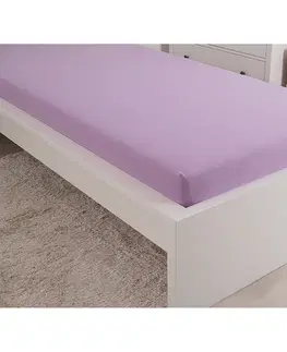 Prostěradlo Froté IDEAL 180x200 fialové