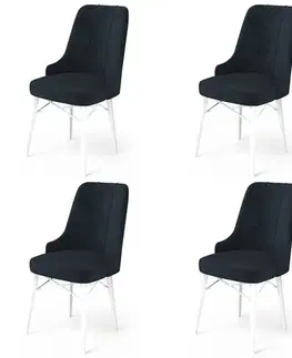 Sada židlí (4 kusy) Pare - Anthracite, White