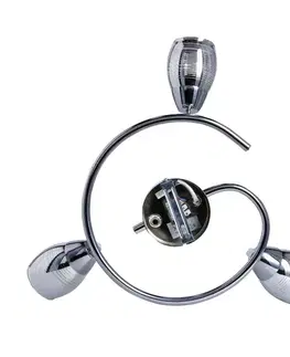 Spirálová nástěnná lampa 3X10W E14 LED chrom MILTON