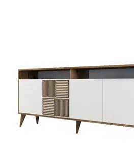 Konzolový stolek Milan - Walnut, White