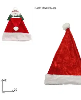 PROHOME - Čepice Santa Claus sametová