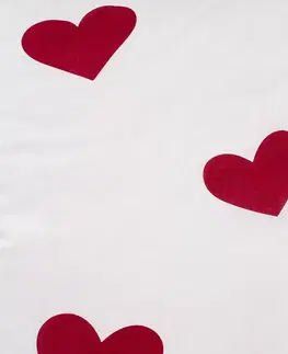 4Home Bavlněné povlečení Red Hearts, 140 x 200 cm, 70 x 90 cm
