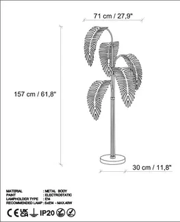 Stojací lampa Palm 13925 - Gold