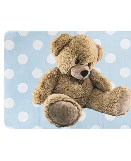 Vopi Dětský koberec Ultra Soft Medvídek modrá, 100 x 150 cm
