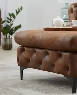 Chesterfield taburet ZETHOS Dekorhome
