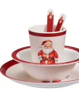 5dílná dětská jídelní sada z melaminu Santa