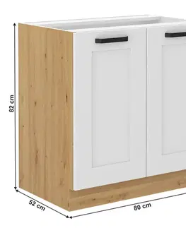 Spodní skříňka LULA 80 D 2F BB Tempo Kondela