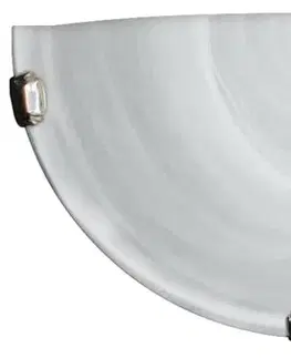 Stropní lampa Duna 1/2 s bílým chromovaným držákem, 60W