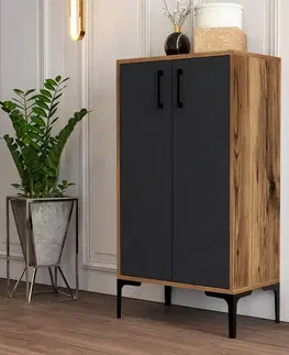 Botník Prag Walnut and Anthracite