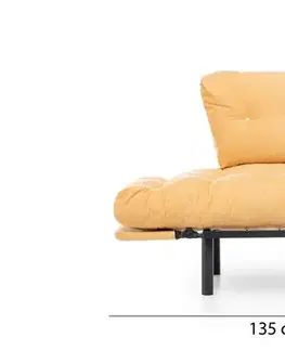 Křeslo ušák Nitta Single - Mustard