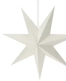 Vánoční papírová dekorace White star, 60 x 60 x 1,5 cm