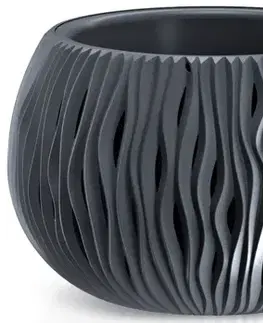 PROSPERPLAST - Květináč SANDY s vložkou 18 cm