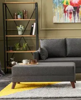 Rohová rozkládací pohovka Bella Mini Right Anthracite