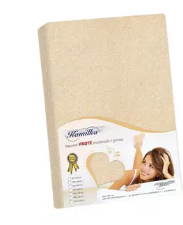 Bellatex Froté prostěradlo na vysokou matraci světle béžová