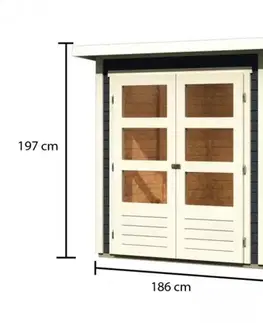 Dřevěný zahradní domek STOCKACH 2 Lanitplast